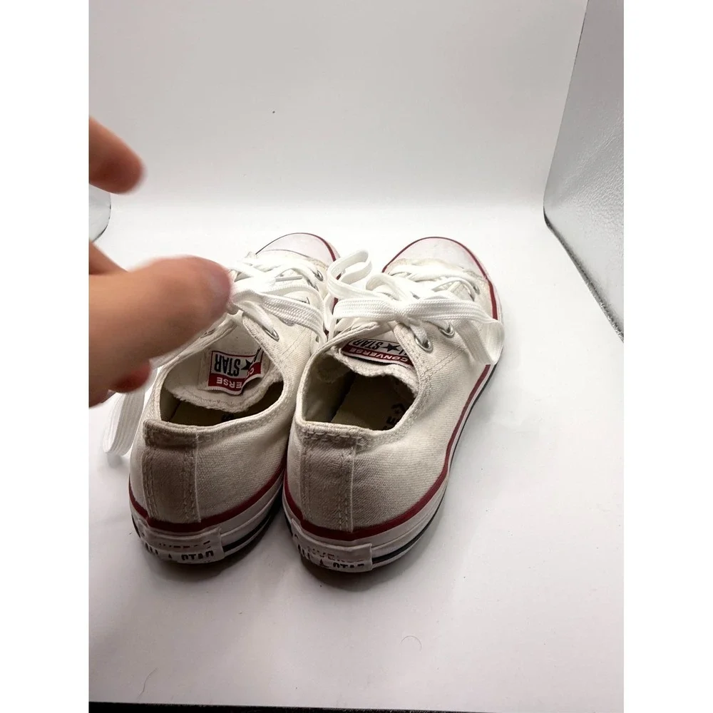 Converse Chuck Taylor All Star Low GS 3J256 Youth‎ 2 Sneaker White Canvas Shoes